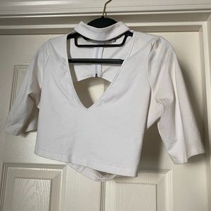 White Tobi Crop Top